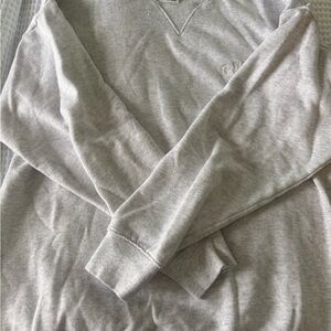 PINK Victoria's Secret Light Gray V-Neck Sweater